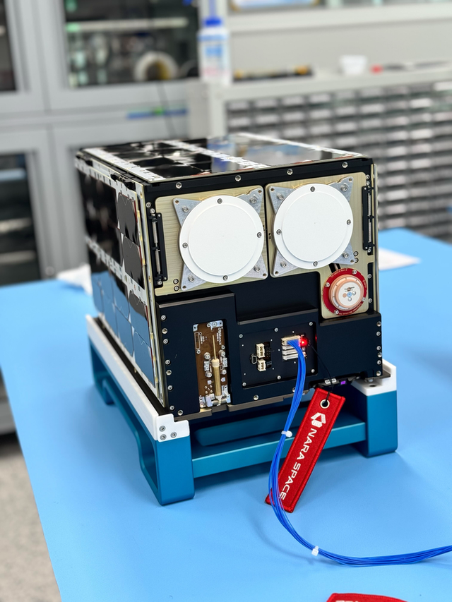 아르테미스 2호 미션에 탑재된 K-라드큐브 위성. [사진=나라스페이스]