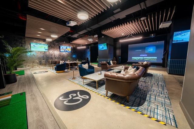 뉴욕 브루클린 골프존소셜 3호점 내부 전경 [사진=골프존]