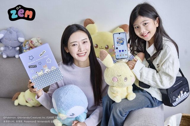 SK텔레콤이 키즈용 LTE 스마트폰 ‘ZEM폰 포켓피스’를 선보였다. [사진=SK텔레콤]