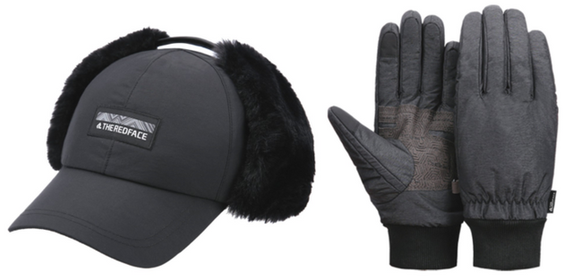 레드페이스 ‘스카일러 고소모’(왼쪽)와 ‘콘트라 윈드 멜란 맨 글러브’. [사진=레드페이스]