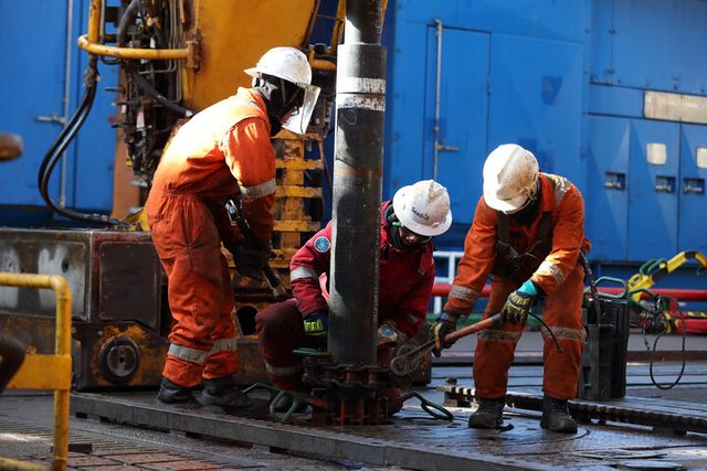 한국석유공사 대왕고래 시추 모습. [사진=한국석유공사]