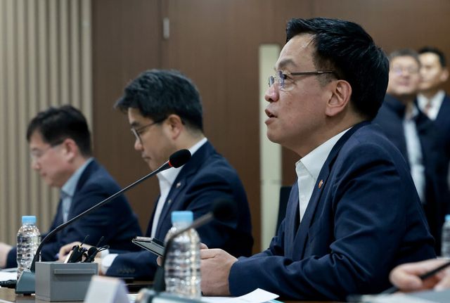 최상목&nbsp;대통령 권한대행 부총리 겸 기획재정부 장관이 28일 서울 중앙 서민금융통합지원센터에서 열린 민생경제점검회의를 주재하며 발언하고 있다. [사진=연합뉴스]