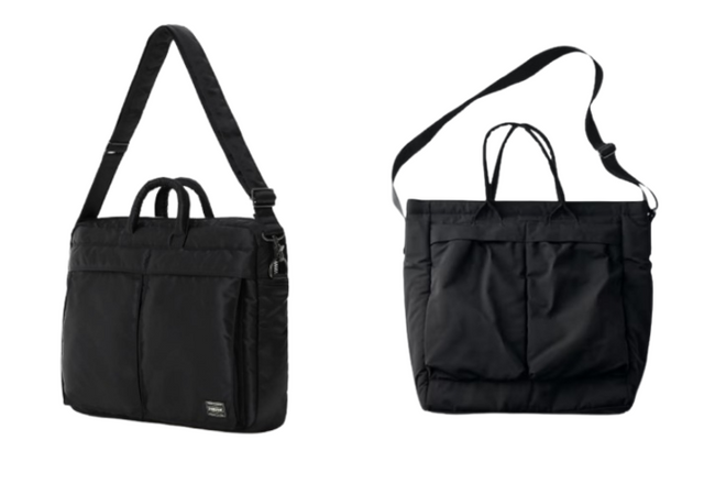 브랜드 요시다 ‘포터 탱커 투웨이 도큐먼트 백’(왼쪽)과 유니클로 ‘투웨이 유틸리티숄더백’. [사진=각 사]