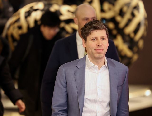 샘 올트먼 오픈AI 회장이 4일 오전 서울 중구 더 플라자 호텔에서 열린 카카오 미디어데이에 참석하고 있다. [사진=연합뉴스]