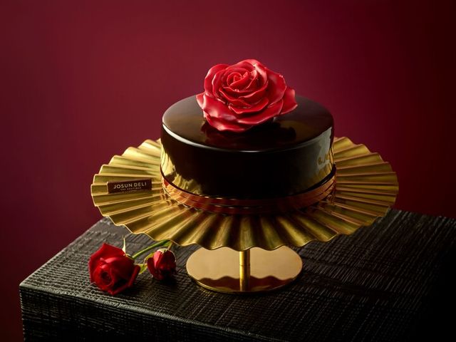 조선 팰리스 밸런타인데이 케이크. [사진=]