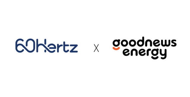 식스티헤르츠와 굿뉴스에너지 로고. [사진=식스티헤르츠]