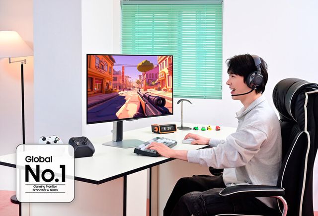 삼성전자가 글로벌 게이밍 모니터 시장에서 2019년 첫 글로벌 1위 달성 이후 6년 연속 1위를 기록했다. [사진=삼성전자]