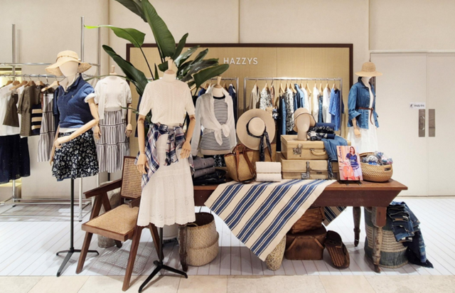 LF 헤지스 여름 신제품 ‘건지 컬렉션’ 팝업. [사진=LF]