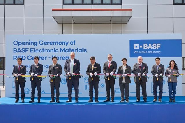 바스프 전자소재 R&D 센터 개소식. [사진=바스프]