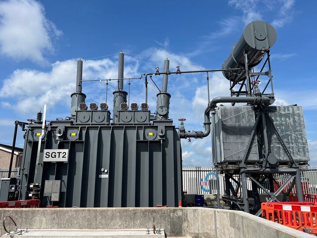 효성중공업이 2023년 스코틀랜드에 공급한 초고압변압기. [사진=효성중공업]