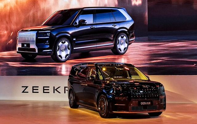 지난달 24일 제21회 상하이모터쇼에서 공개된 지커 차량. [사진=연합뉴스]