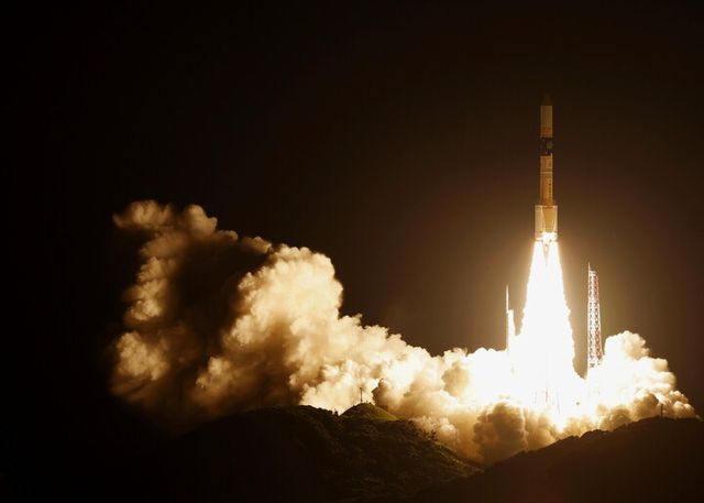 마지막 임무를 위해 발사되는 일본 H2A 50호기. [사진=연합뉴스]