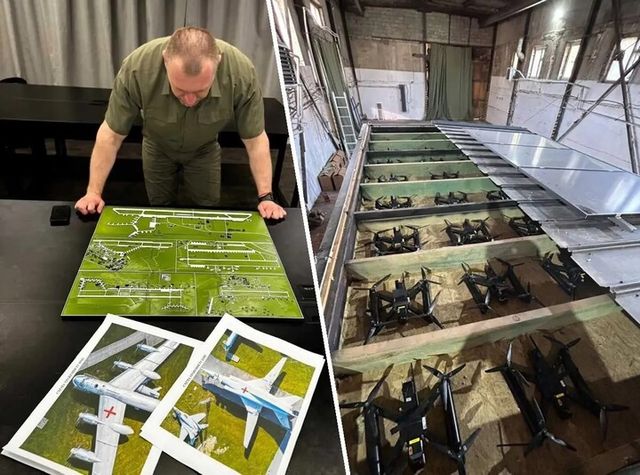 이번 작전에는AI로 표적을 학습한 소형 드론 117대가 사용됐다. [사진=SBU]