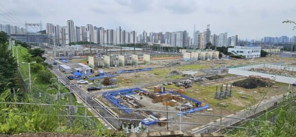 하남 동서울변전소 현장. [사진=한국전력]