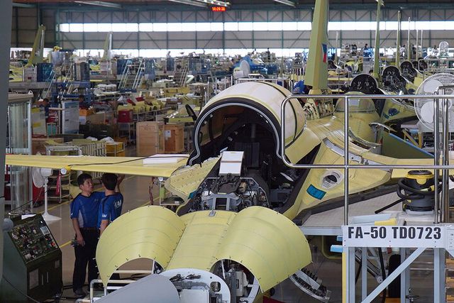 FA-50 조립라인. [사진=KAI]