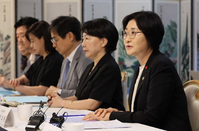 이스란 보건복지부 제1차관이 지난 12일 서울 종로구 정부서울청사에서 열린 제4차 장기요양위원회에서 발언하고 있다. [사진=연합뉴스]