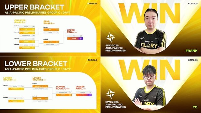 ‘SWC2025’&nbsp;아시아퍼시픽 지역&nbsp;C조&nbsp;FRANK, TC&nbsp;선발. [사진=