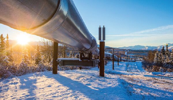 미국 알래스카 종단 원유 수송관. [사진=산업통상자원부]