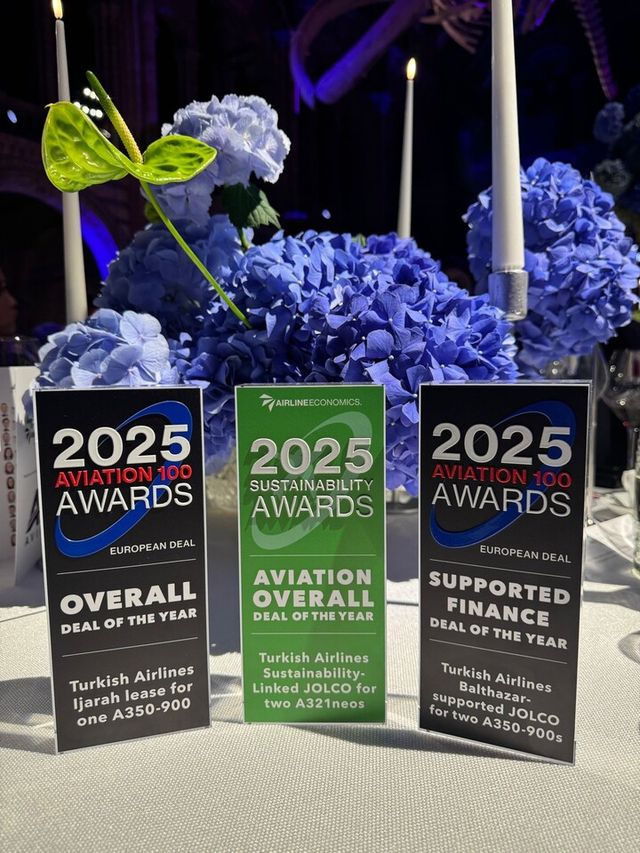 터키항공이 17일 ‘에어라인 이코노믹스 100 유럽 항공사 및 지속가능성 시상식’에서 3관왕을 차지했다. [사진=터키항]