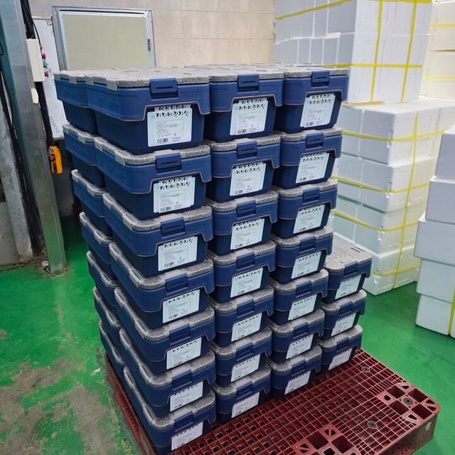 이마트에브리데이 수산물 유통과정에서 사용되는 용기와 스티로폼 박스 [사진=엔피씨 제공]