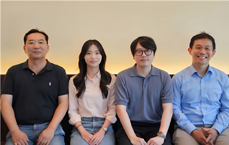 왼쪽부터 김영근 교수, 정은진 연구원, 전유상 박사, 남기태 교수. [사진=과기정통부]&nbsp;