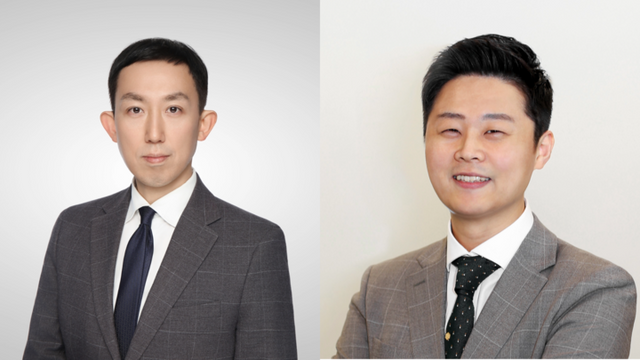 (왼쪽부터) 채성원 이랜드그룹 유통BG 대표이사, 황성윤 이랜드그룹 식품BG&nbsp;[사진=이랜드그룹]