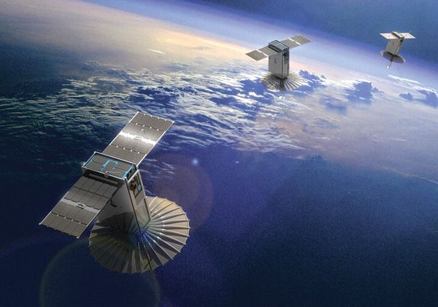 초소형위성체계 형상 및 운용도. [사진=방위사업청]