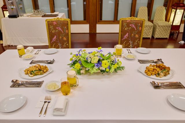  23일 청와대에서 열린 이재명 대통령 주최 루이스 이나시우 룰라 다시우바 브라질 대통령 국빈방한 친교 일정에 한국식 치킨이 제공됐다. [사진=청와대]