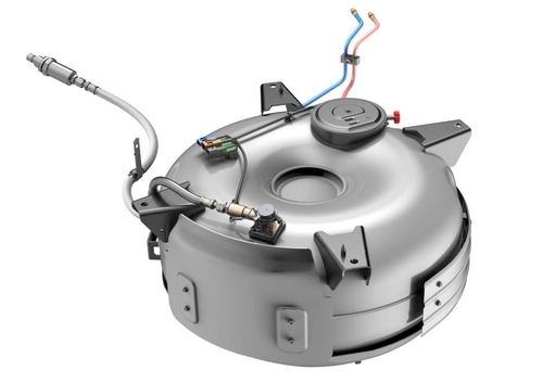 도넛형 LPG 용기. [사진=TS]