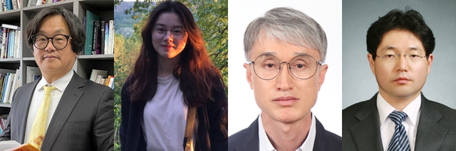 (왼쪽부터) 윤진효 DGIST 책임연구원, 조효비 선임전임연구원, 안흥주 교수, 박경배 상지대 교수. [사진=DGIST]
