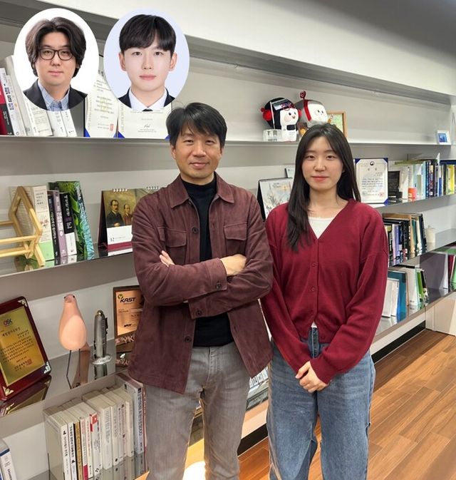 송영민 KAIST 석좌교수, 정효은 석박사통합과정 (상단 왼쪽부터) GIST 정현호 교수, MIT 고주환 박사. [사진=KAIST]