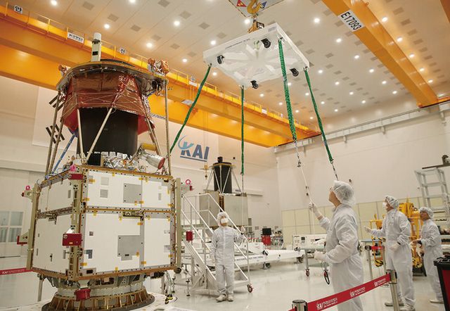 KAI가 총괄주관해 개발하고 있는 차세대중형위성 2호. [사진=KAI]