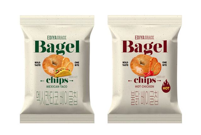이디야커피 스낵 라인업 확대…베이글칩 신제품 2종 출시. [사진=이디야커피]