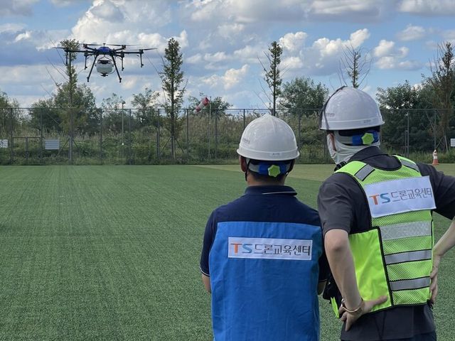 TS, 드론 임무 특화교육 장면. [사진=교통안전공단]