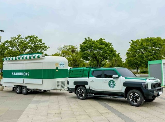 스타벅스 코리아 이동형 커피 트레일러 ‘스벅차’ 최초 공개. [사진=스타벅스 코리아]