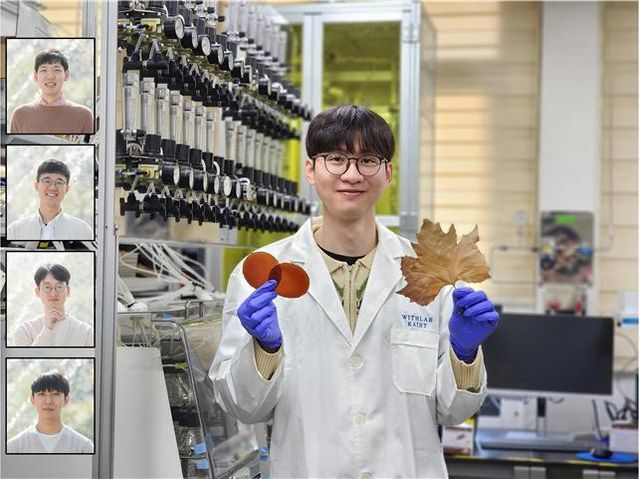 (왼쪽부터) 건설및환경공학과 명재욱 교수, 최신형 박사, 조용준 박사과정, 문호성 석사과정. (가운데) Pham Thanh Trung Ninh 박사과정. [사진=K