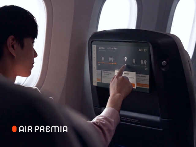 에어프레미아가 기내 엔터테인먼트 시스템(IFE)을 통해 비행 전 과정 정보를 제공하며 고객경험 강화에 나선다고 30일 밝혔다. [사진=에어프레미아]
