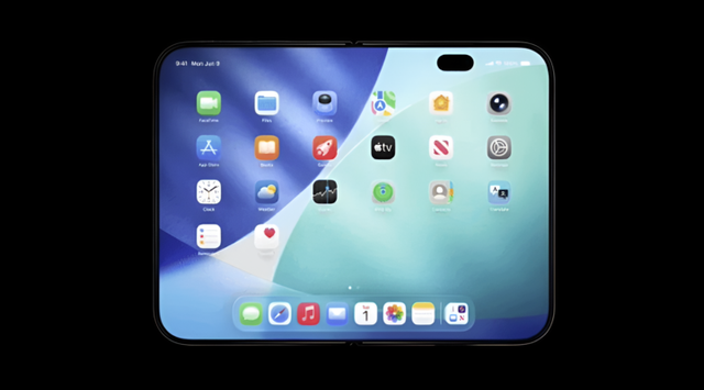 애플 아이폰 폴드 예상 이미지. [사진=X@appltrack]