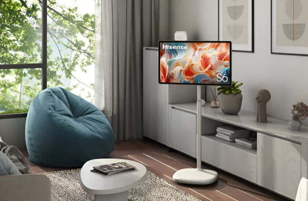 하이센스의 4K 32인치 이동식 스마트 TV 'S6 팔로우미'. [사진=하이센스]