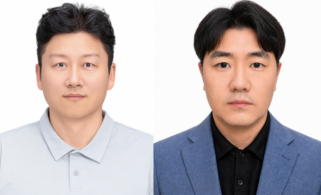 윤훈 한국전력기술 사업책임자(왼쪽)와 최재훈 노아닉스 연구소장. [사진=과기정통부]