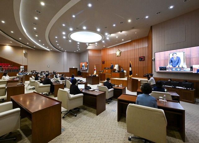 의정부시의회는 5월 13일&nbsp;제9대 의정부시의회 4년간의 의정활동을 공식으로 마무리했다. [사진=의정부시의회]