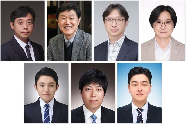 (위 왼쪽부터) 이강택 KAIST 교수, 배중면 교수 신태호 한국세라믹기술원 박사, 노기민 한국지질자원연구원 박사, (아래 왼쪽부터) 김동연 KAIST 박사, 박동재 한국세라믹기술원 연구원, 정인철 한국지질자원연구원 정인철 박사. [사진=KAIST]