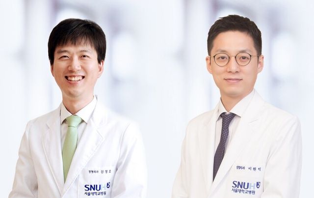 신창호 서울대병원 소아정형외과 교수(왼쪽)과 이원익 임상강사. [사진=서울대병원]