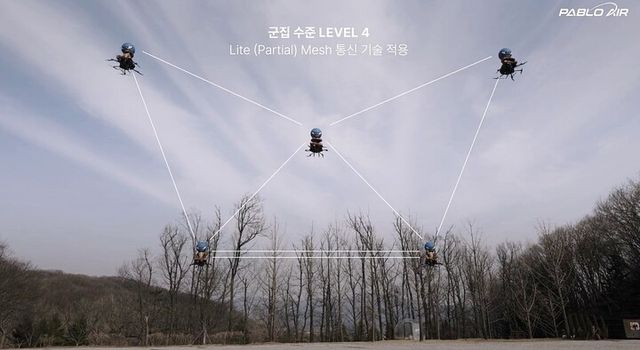 파블로항공 군집4단계공연. [사진=파블로항공]