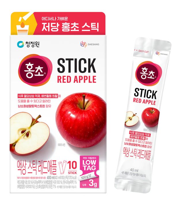 청정원 저당 홍초 스틱 레드애플. [사진=대상 청정원]