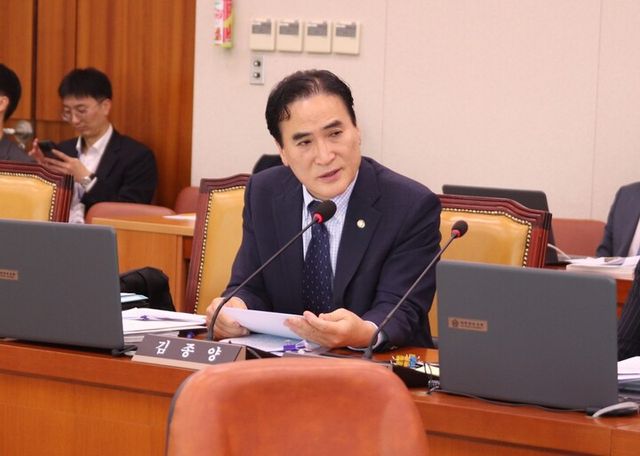 김종양 의원이 국회 상임위에서 발언하고 있다.[사진=김종양의원실]