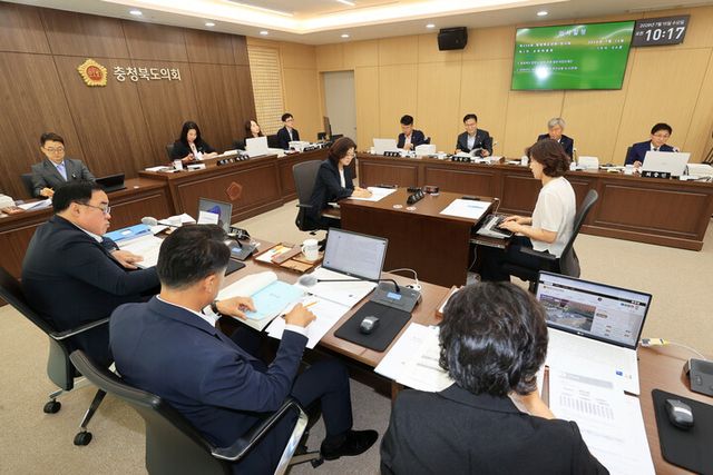 제436회 임시회 1차 교육위원회. [사진=충북도의회]