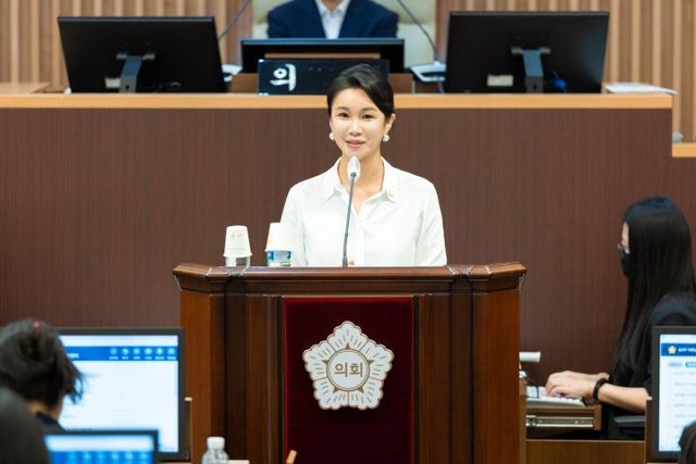 김이나 의원 본회의 발언 모습. [사진=서대문구의회]
