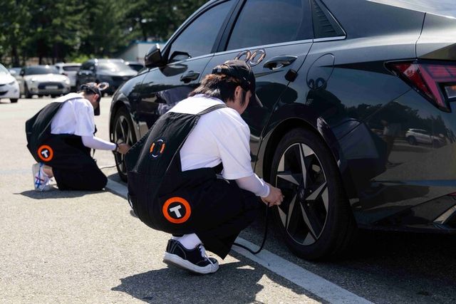 망상해수욕장 타이어보이. [사진=한국타이어]