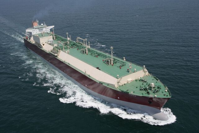 삼성중공업이 건조한 26만6200CBM급 초대형 LNG 운반선. [사진=삼성중공업]
